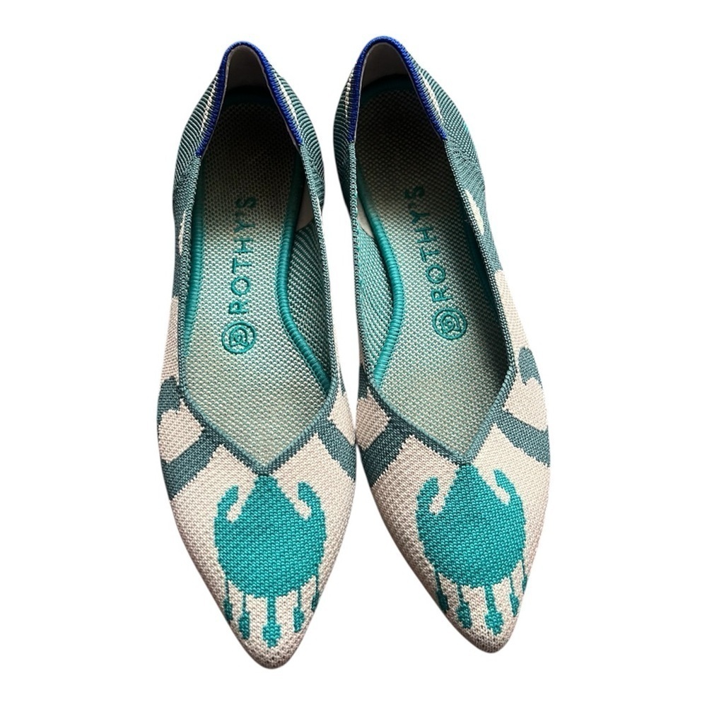 Women's Rare Rothys The Point Moroccan Flats Size 8W